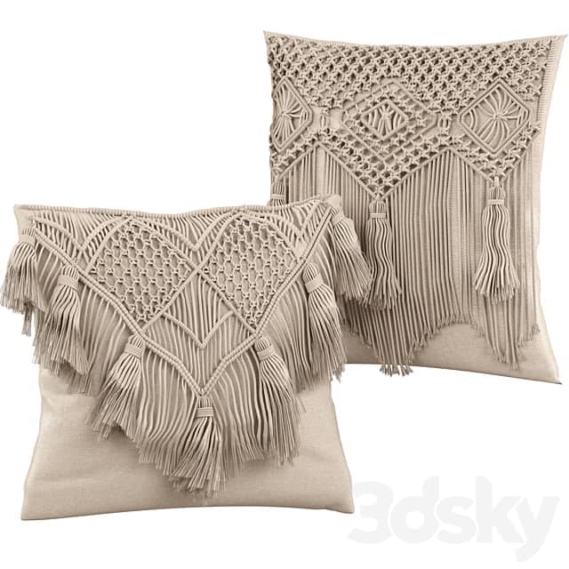 Macrame cushion