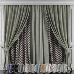 Curtains with window and moldings 426 431 