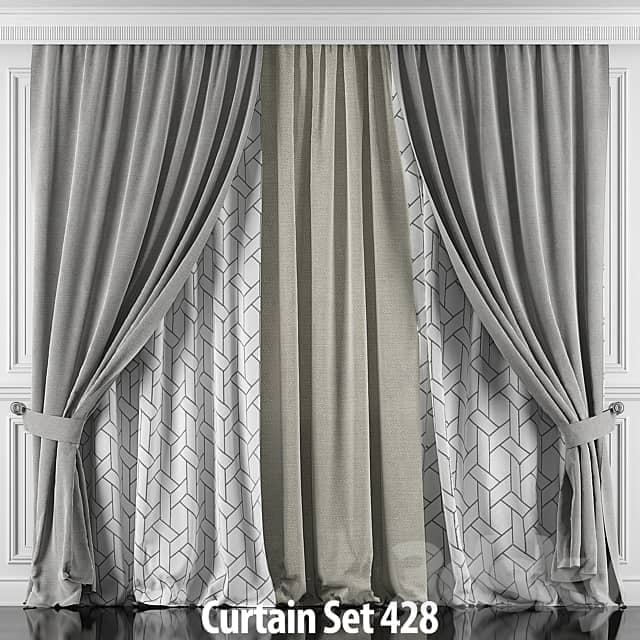 Curtains with window and moldings 426 431