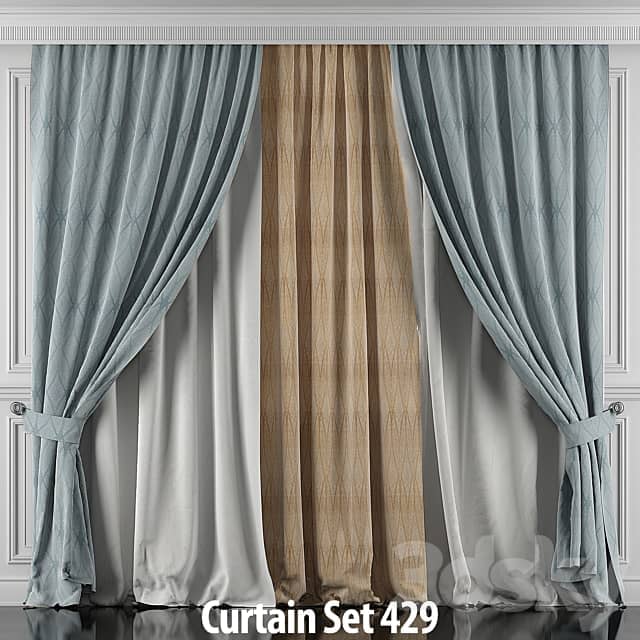 Curtains with window and moldings 426 431