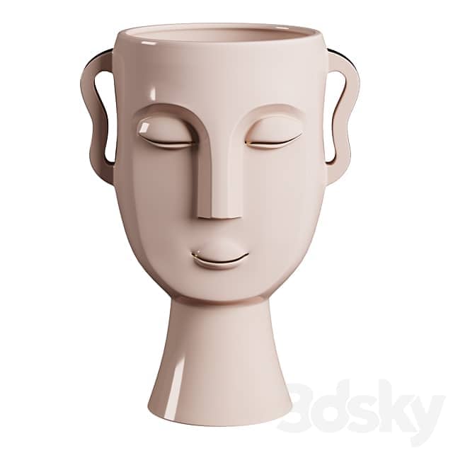 Face Vases from Kuchenland Home Set 1