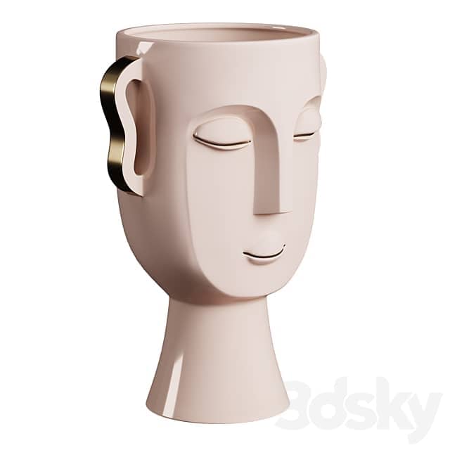 Face Vases from Kuchenland Home Set 1