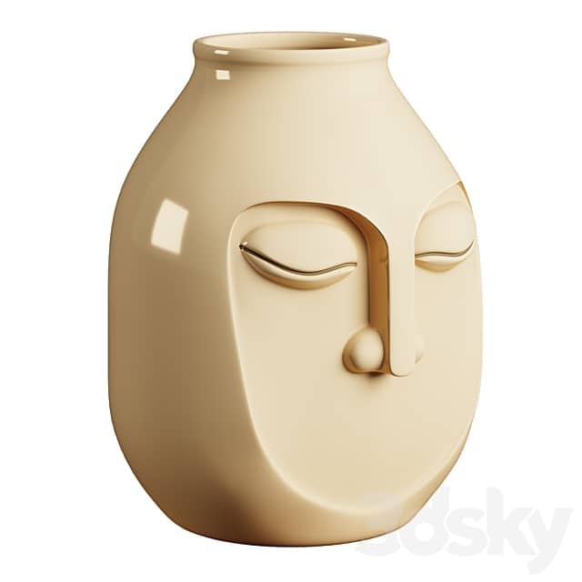 Face Vases from Kuchenland Home Set 1