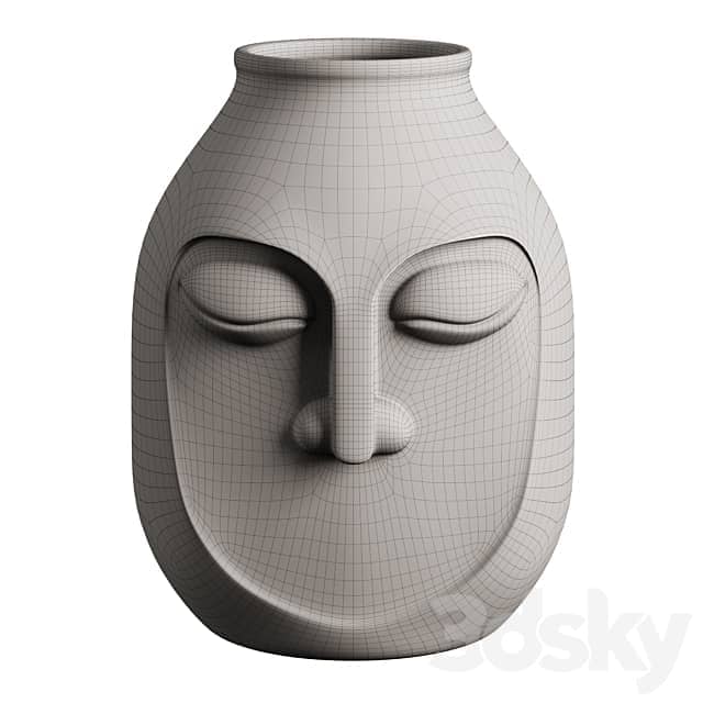 Face Vases from Kuchenland Home Set 1