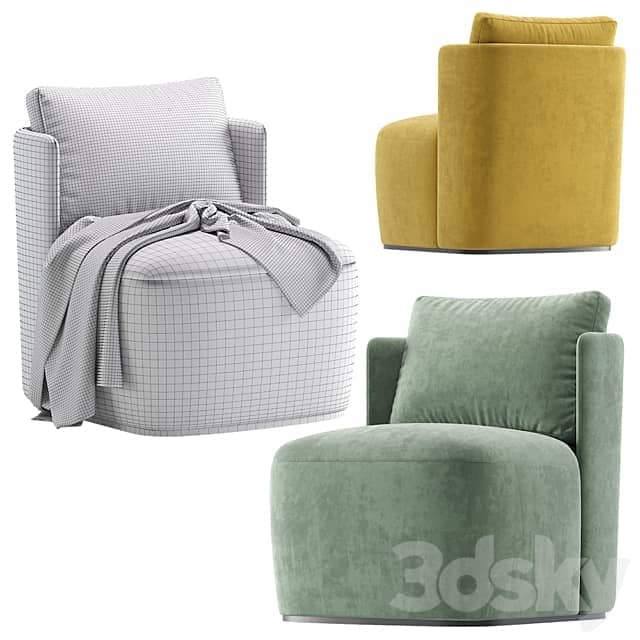 Armchair MADEIRA Cazarina Interiors Кресло МАДЕЙРА 3D Models