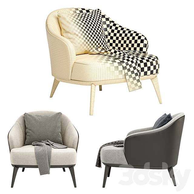 LESLIE ARMCHAIRS By Minotti 3D Models 3DSKY