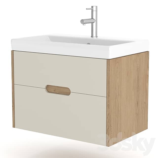 AQUATON Olivia 70 oak 3D Models 3DSKY