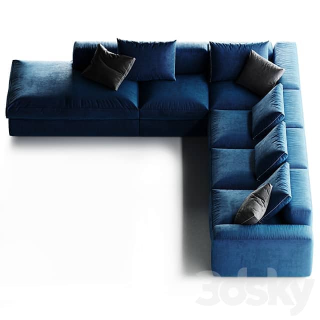 Poliform DUNE blue 3D Models 3DSKY