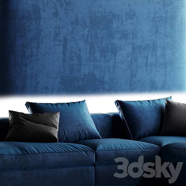 Poliform DUNE blue 3D Models 3DSKY