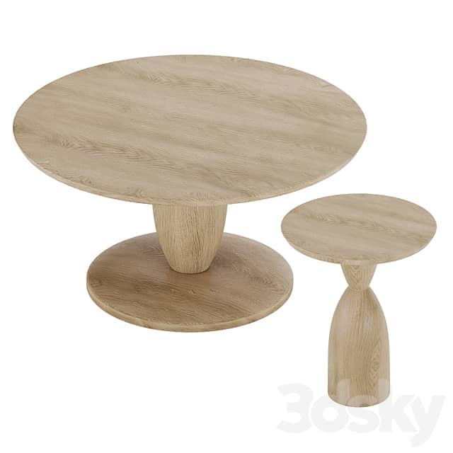 Coffee Side Table West Elm 2 3D Models 3DSKY