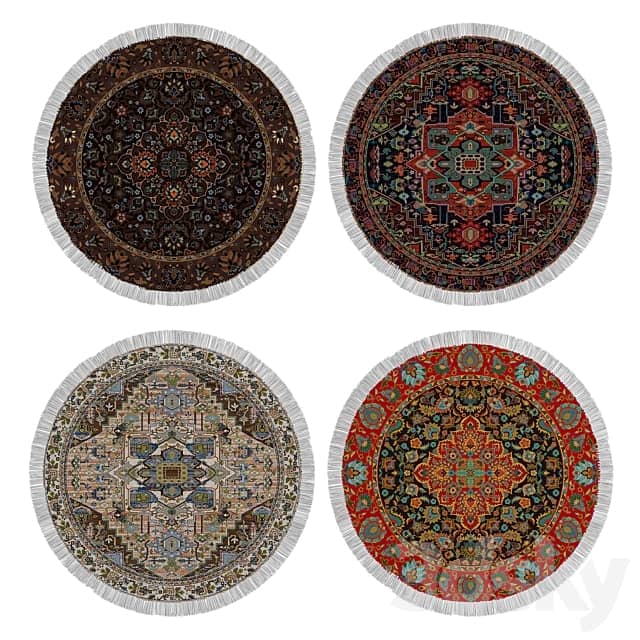 Circle rug 3D Models 3DSKY