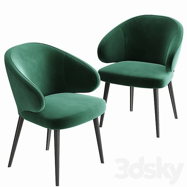Deep House Bilbao Palais Royal dining table Table Chair 3D Models 3DSKY