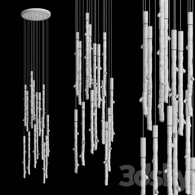 Luxury pendant lamp RITM Vetvi store Pendant light 3D Models 3DSKY