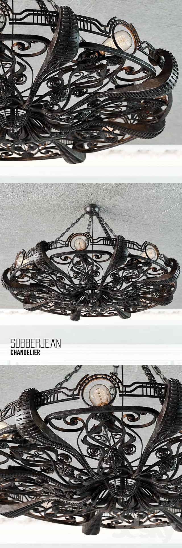 Chandelier Subberjean Pendant light 3D Models