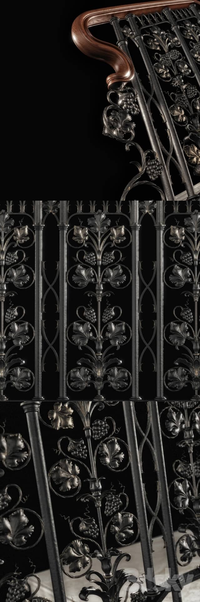 Staircase Railing Grapes