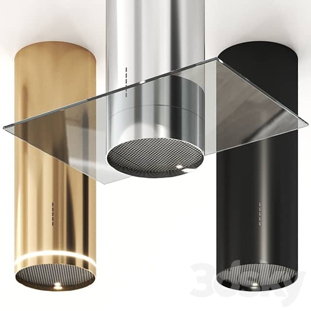 Extract POLAR cooker hood with integrated lighting by Falmec 3D Models