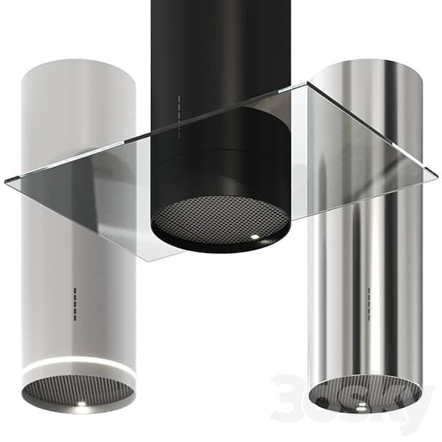 Extract POLAR cooker hood with integrated lighting by Falmec 3D Models