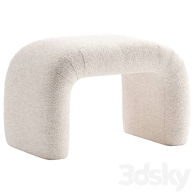 Martini Ottoman Crate Barrel 3D Models