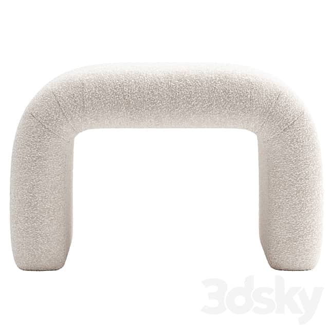 Martini Ottoman Crate Barrel 3D Models