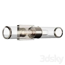 Sconce Simple Glass Cylinder Sconce 2 Light wall lamp 3D Models 