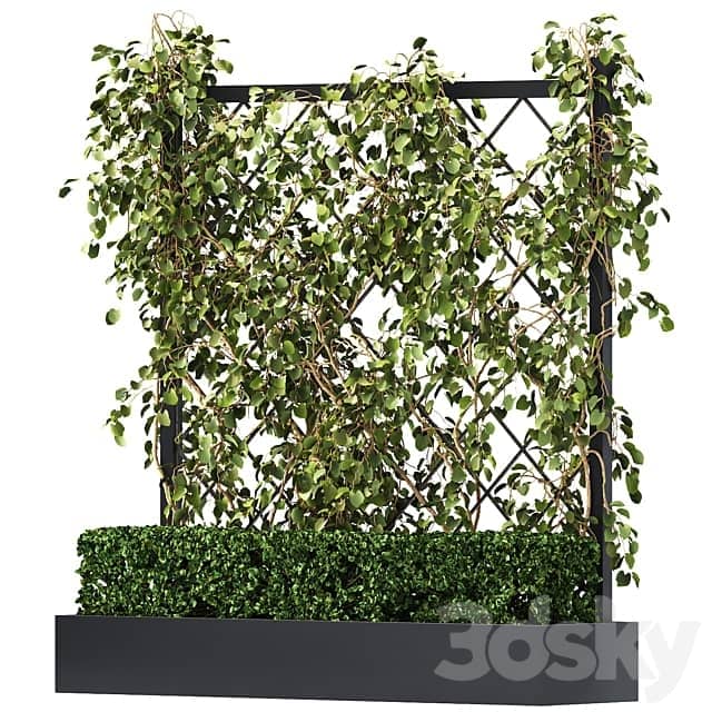 Vertical Garden Planter with trellis Fitowall 3D Models