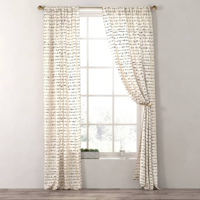 RH MANUSCRIPT DRAPERY PANEL
