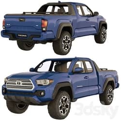 Toyota Tacoma extended cab 2017 3D Models 