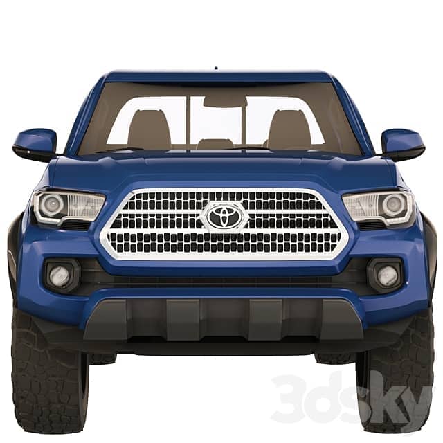 Toyota Tacoma extended cab 2017 3D Models