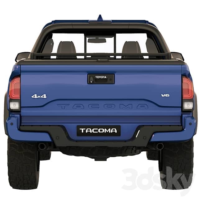Toyota Tacoma extended cab 2017 3D Models