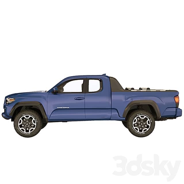 Toyota Tacoma extended cab 2017 3D Models