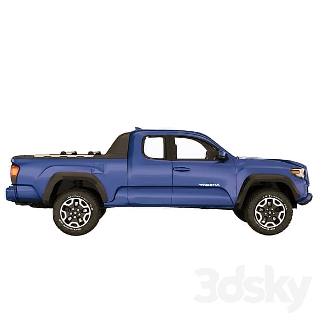 Toyota Tacoma extended cab 2017 3D Models