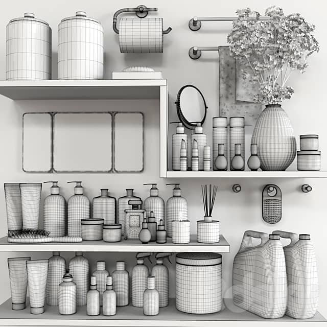 bathroom accessories 09 3D Models