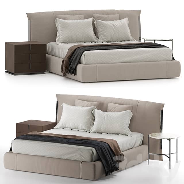 Flou Amal Bed Bed 3D Models