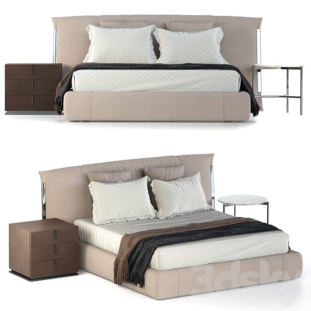 Flou Amal Bed Bed 3D Models