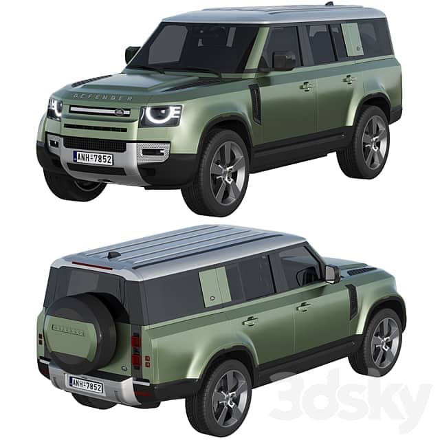 Land Rover Defender 130 2023 3D Models