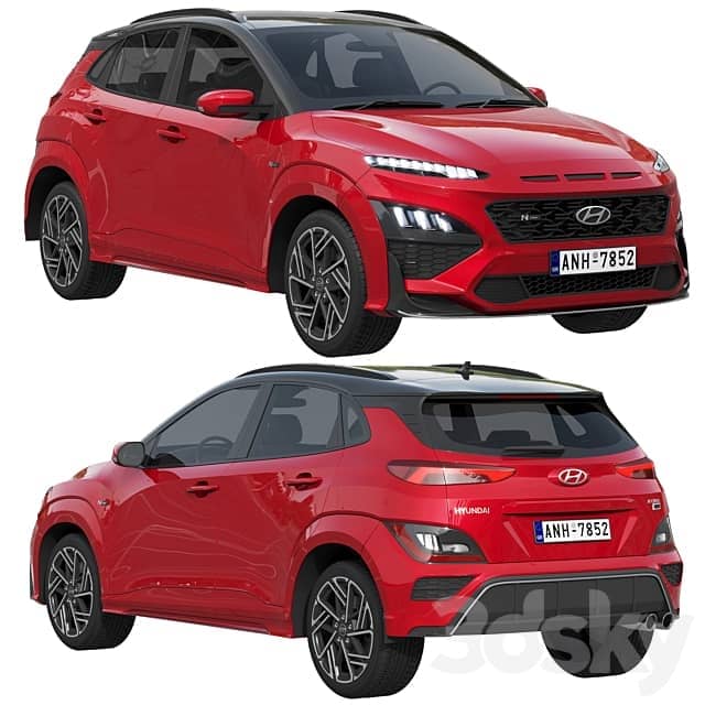 Hyundai Kona N Line 2022 3D Models