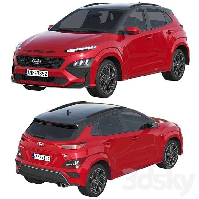 Hyundai Kona N Line 2022 3D Models