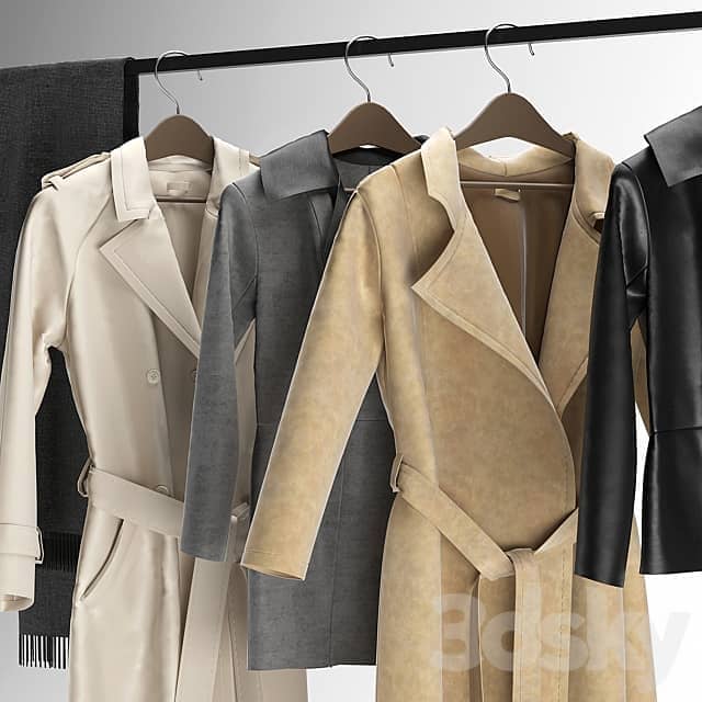 Outerwear coat Clothes 3D Models