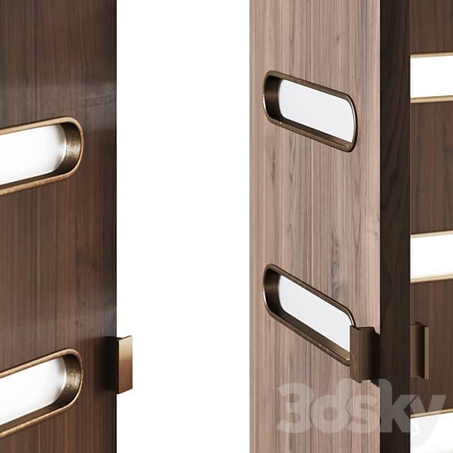 Decorative folding doors Mobius 2 3D Models