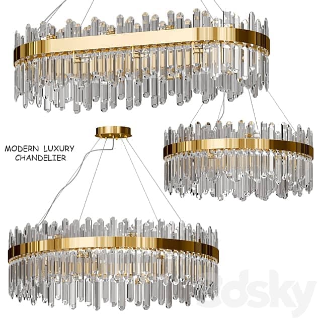 MODERN LUXURY CHANDELIER Pendant light 3D Models