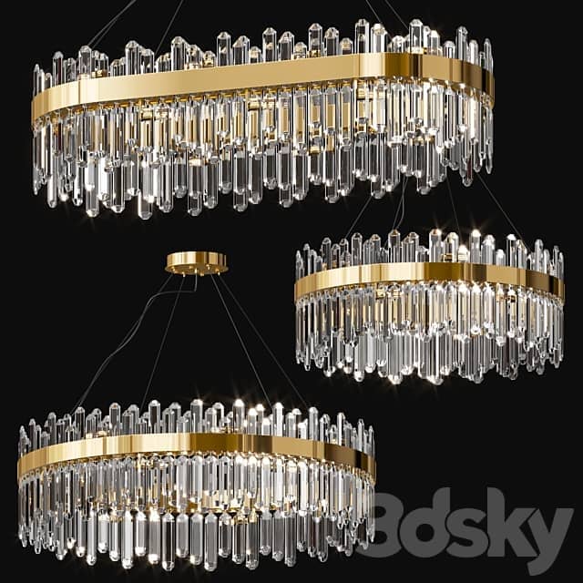 MODERN LUXURY CHANDELIER Pendant light 3D Models