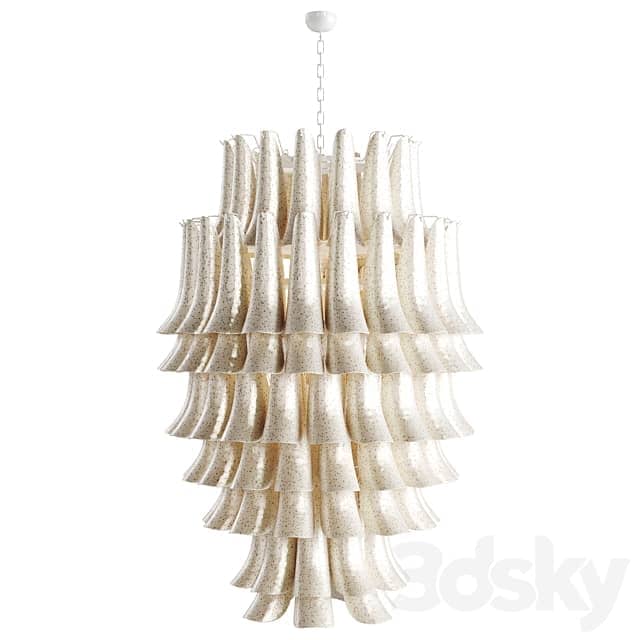 1st DIBS Murano Scavo Glass Selle Chandelier Pendant light 3D Models