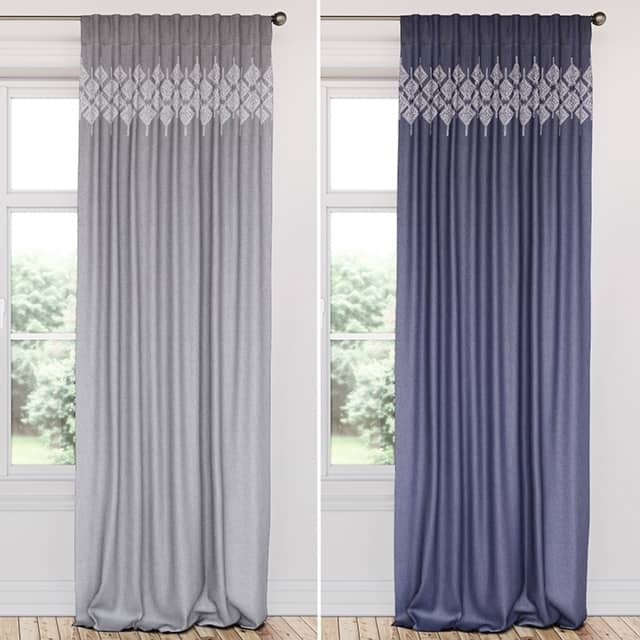 Pottery Barn Lucia Embroidered Drape