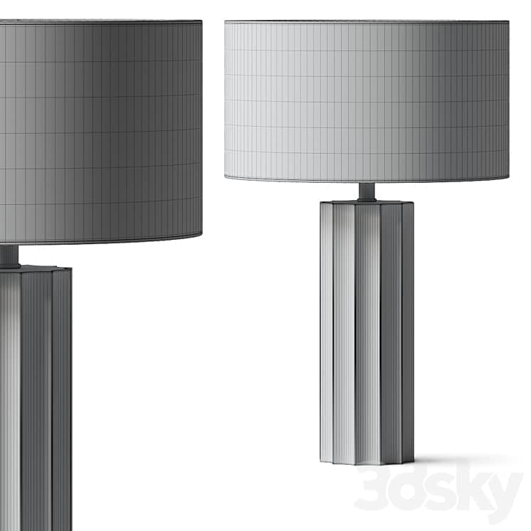 CB2 Scallop Table Lamps