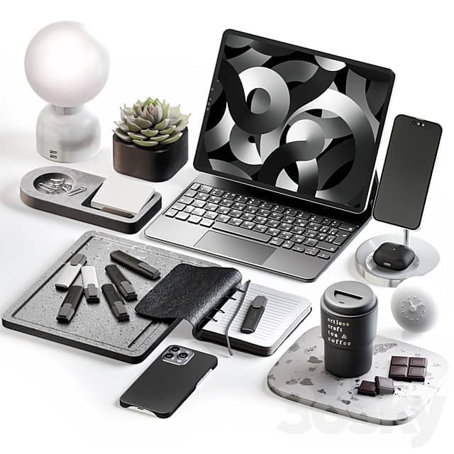 Workplace decor 052 3D Models