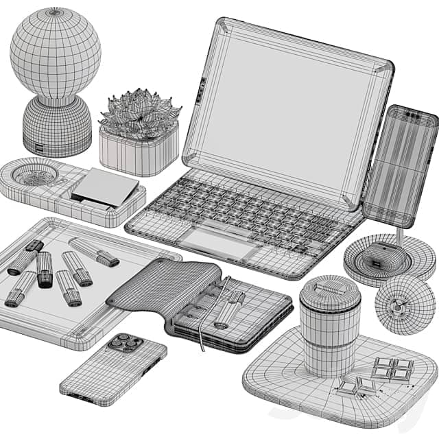 Workplace decor 052 3D Models