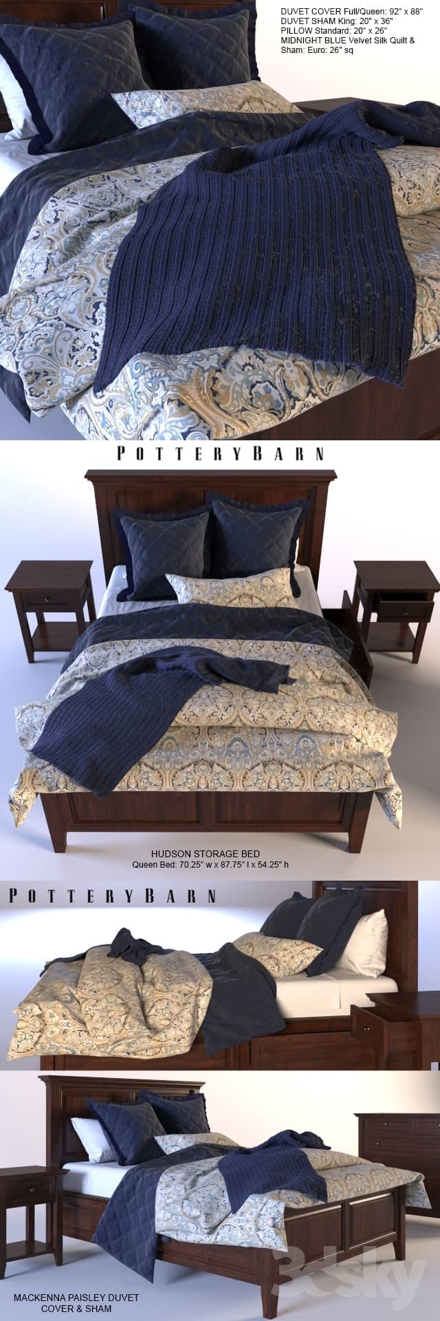 Bed Hudson Bedroom Collection bedroom furniture of mahogany