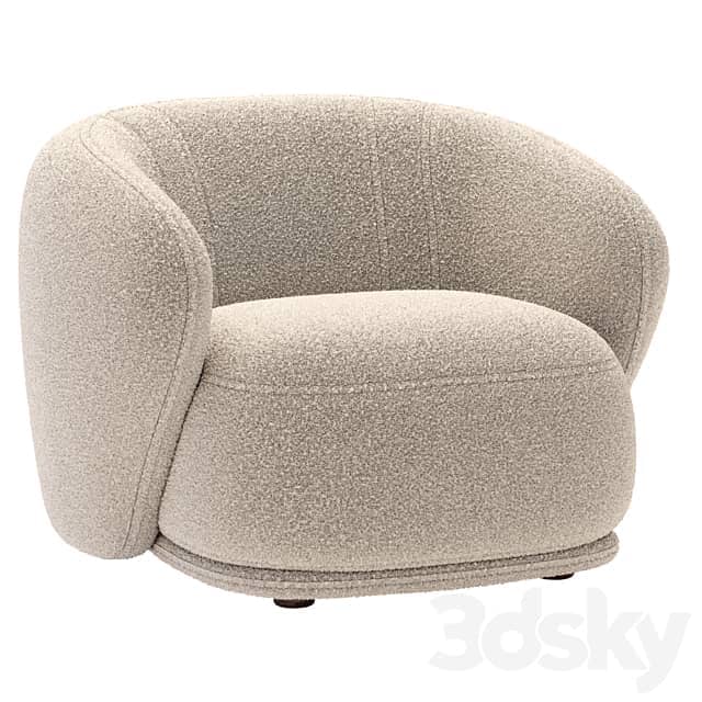Armchair Rene By Meridiani 3D Models