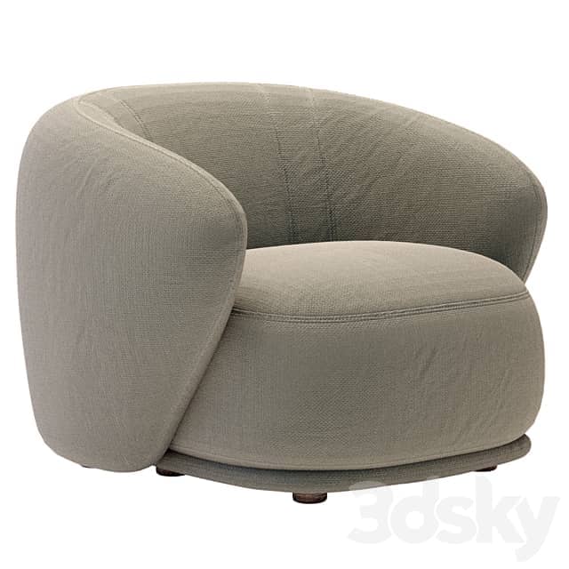 Armchair Rene By Meridiani 3D Models