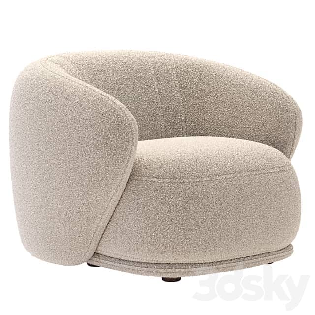 Armchair Rene By Meridiani 3D Models